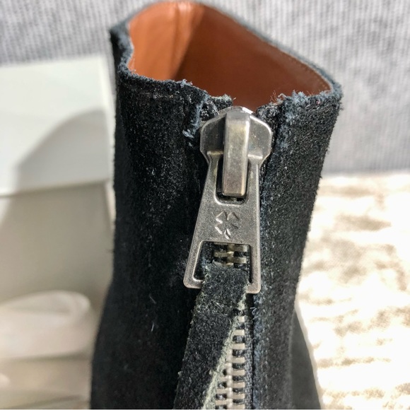 Lucky Brand Open Toe Suede Bootie Sz 10 - Picture 9 of 13